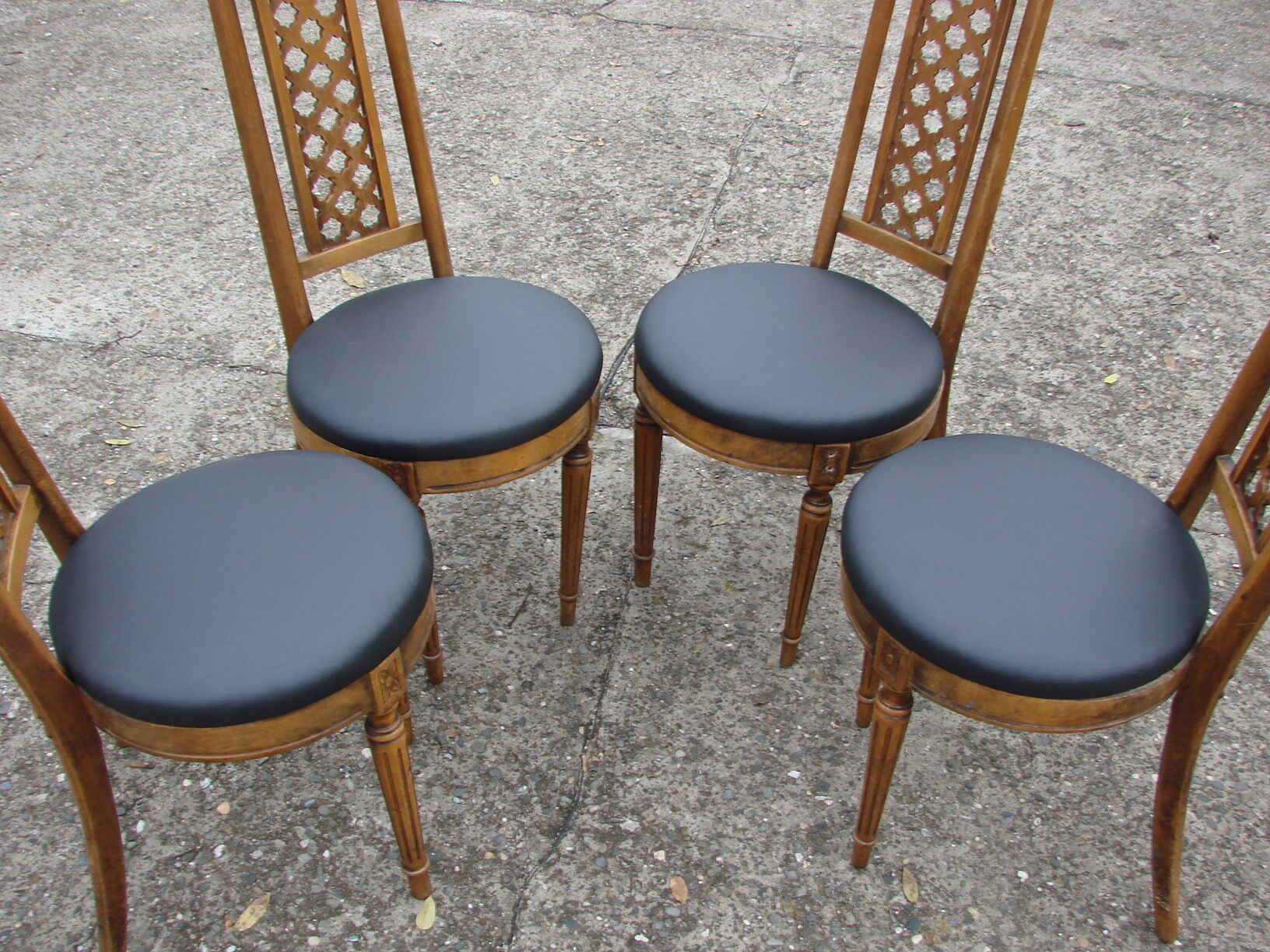 Ensemble de 4 chaises , Jasienica fin des années 60