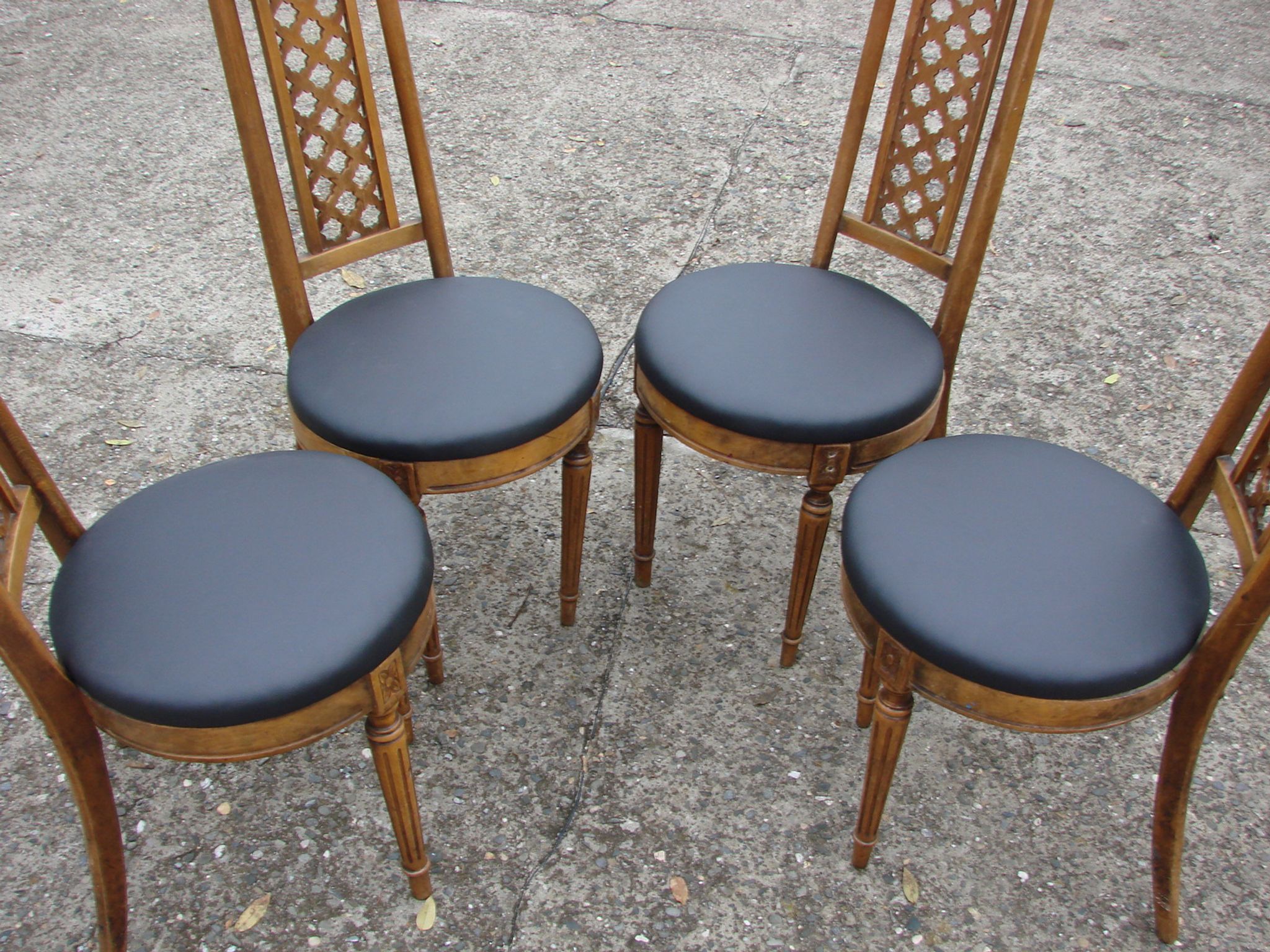 Ensemble de 4 chaises , Jasienica fin des années 60