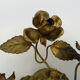 Pair of gilded metal sconces decorated with flowers and foliage. Year 60