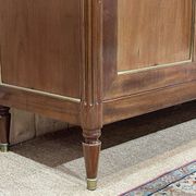 Louis xvi style sideboard from the 1950s in mahogany, oak and white marble top
