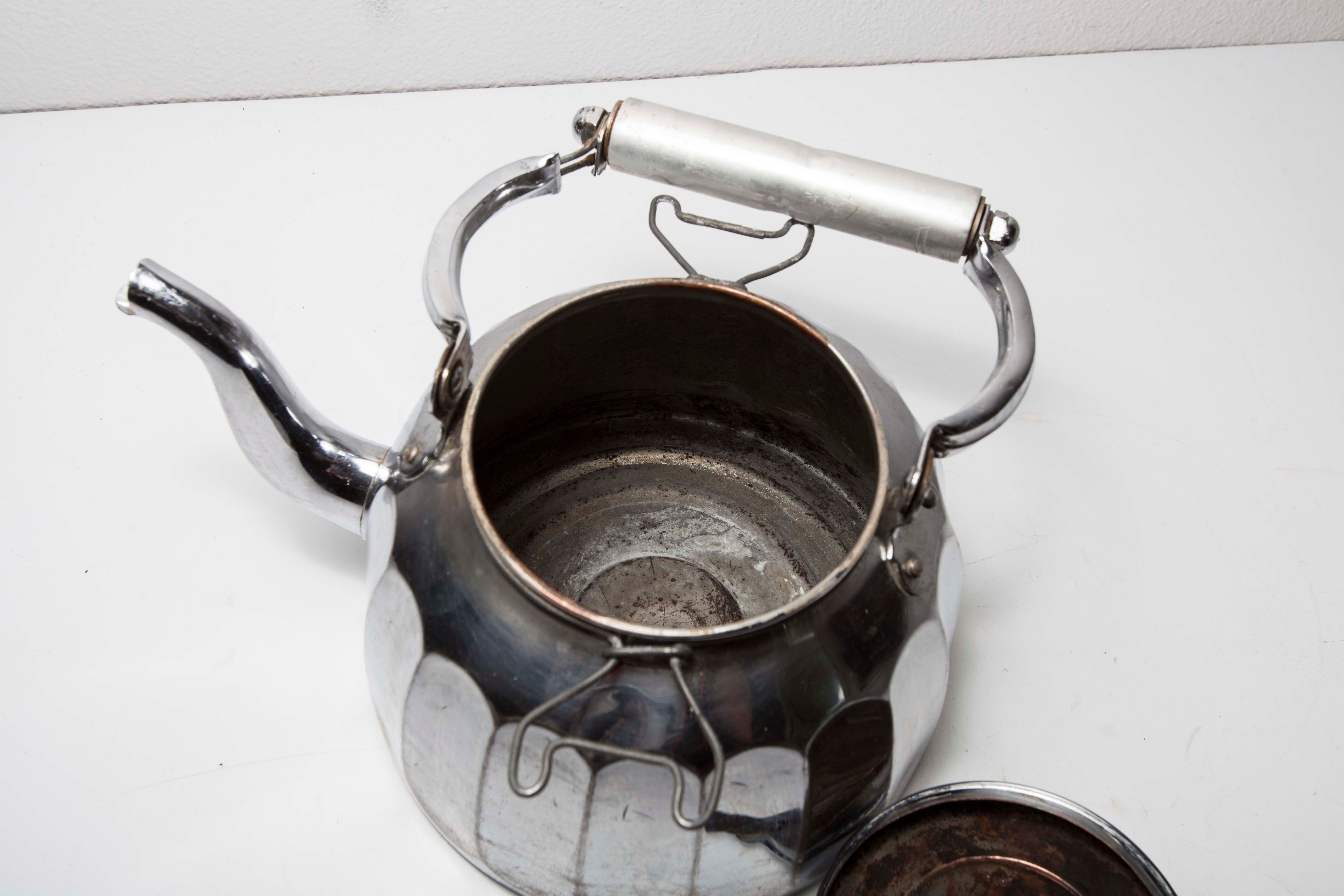 30s chrome teapot