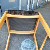 6 chaises ancienne vintage design scandinave pieds compas