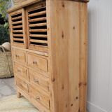 Buffet with sliding doors and drawers