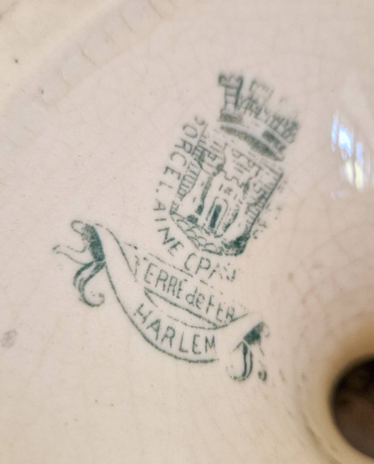 Vintage Terre de Fer compote bowl, Harlem model