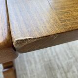 3m oak table from 1950 with its extensions