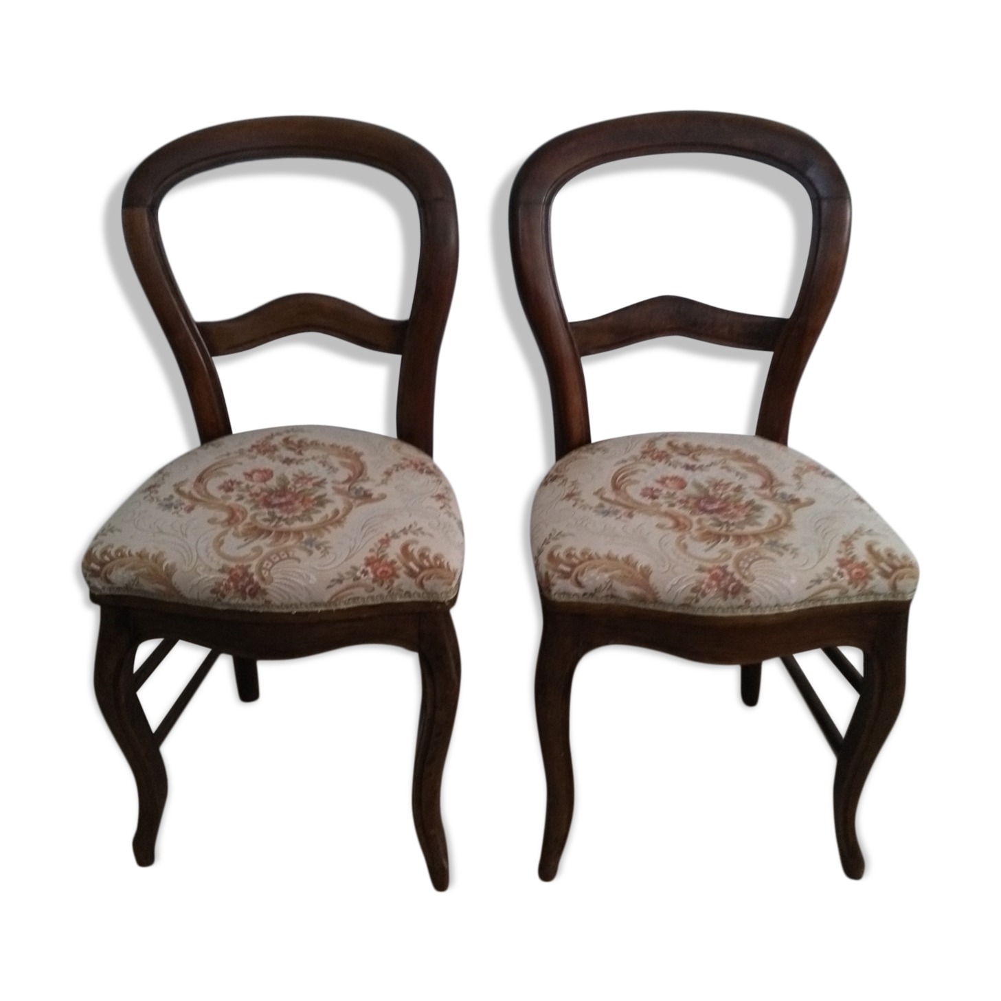 Louis-Philippe chairs with tapestry seat
