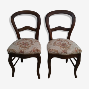 Louis-Philippe chairs with tapestry seat