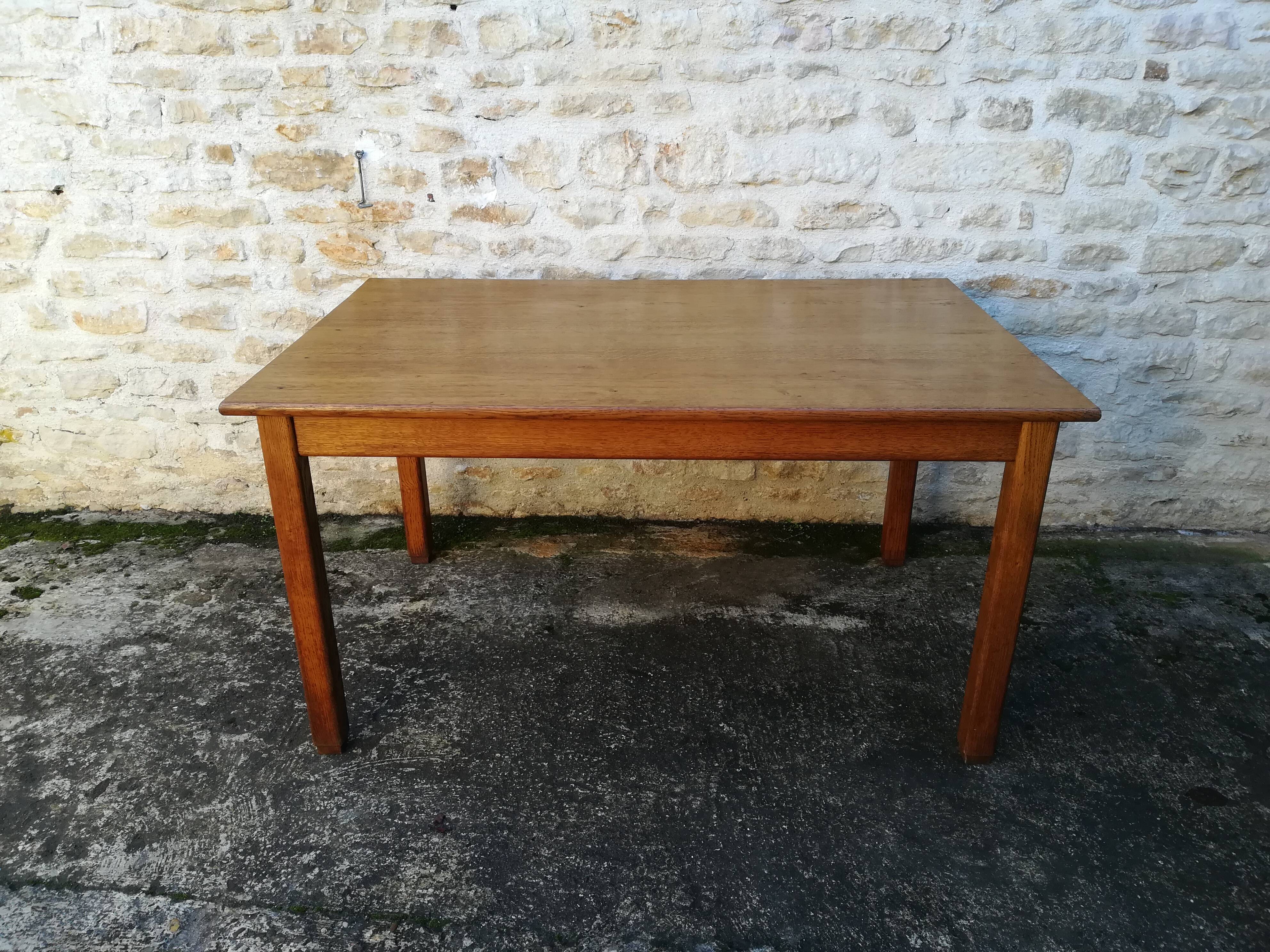 Oak farmhouse table