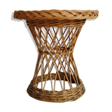 Wicker side table