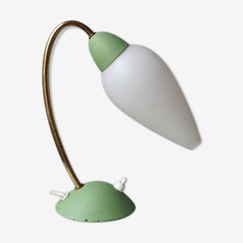 Pastel and gold green table lamp, France