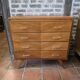Vintage chest of drawers from the 60s in oak
