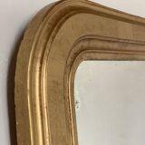 Louis Philippe overmantel fireplace mirror in gold