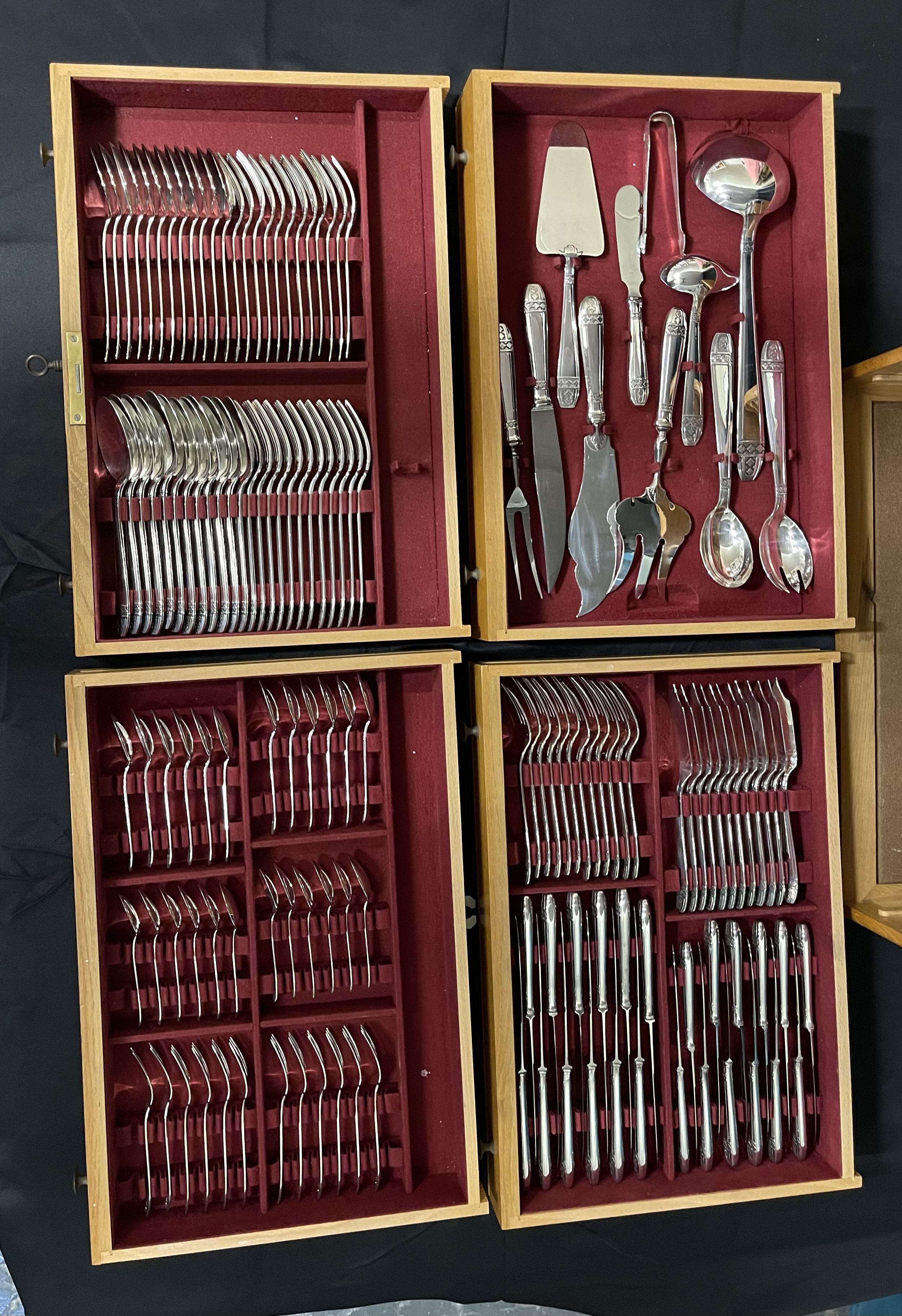 Cutlery 143 pieces Grand Prix de Monaco art deco with silversmith