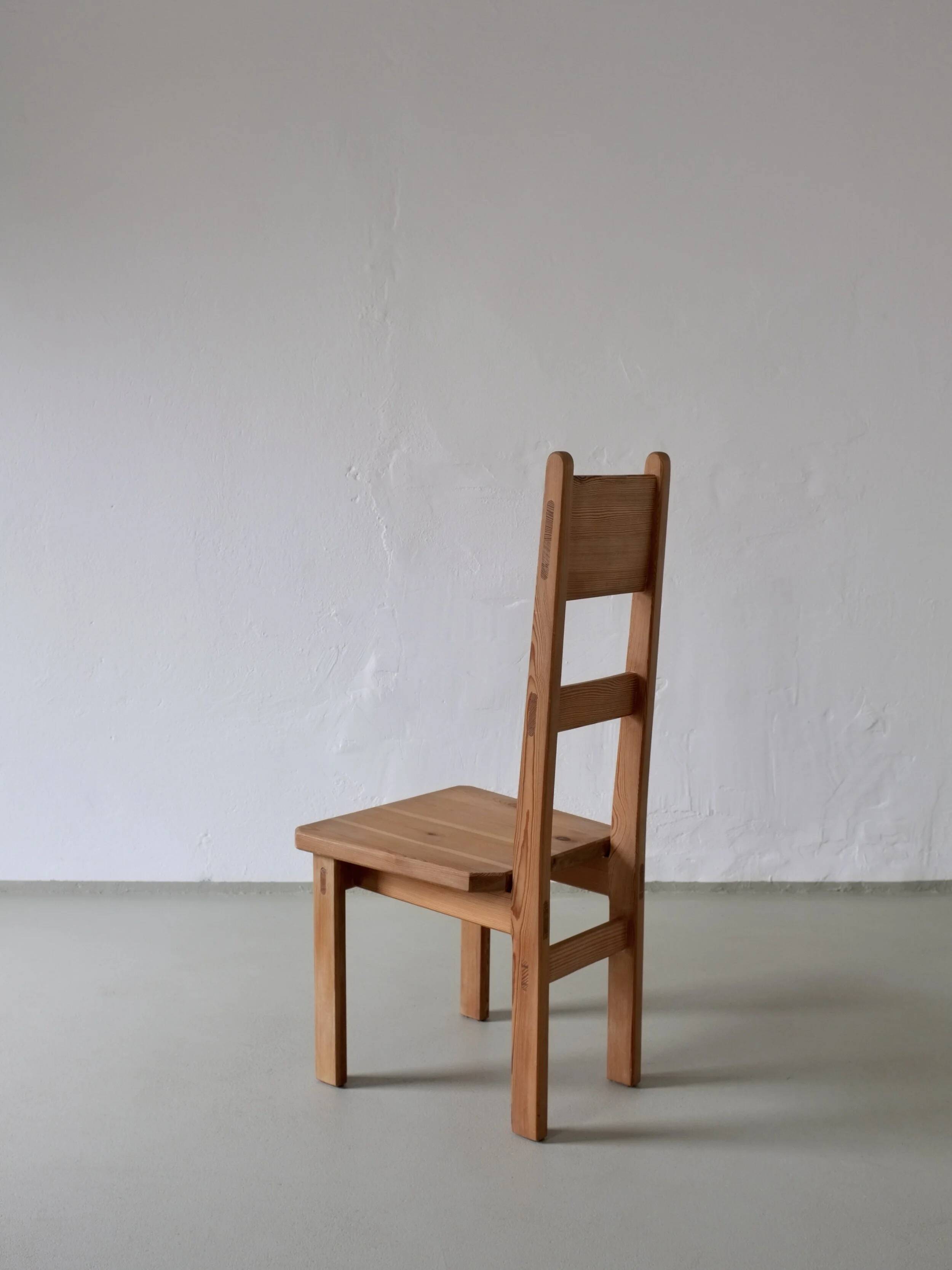 2 solid pine chairs | Roland Wilhelmsson for Karl Andersson & Söner | Sweden | 1960s
