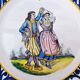 Decorative earthenware plate from Quimper Henriot
