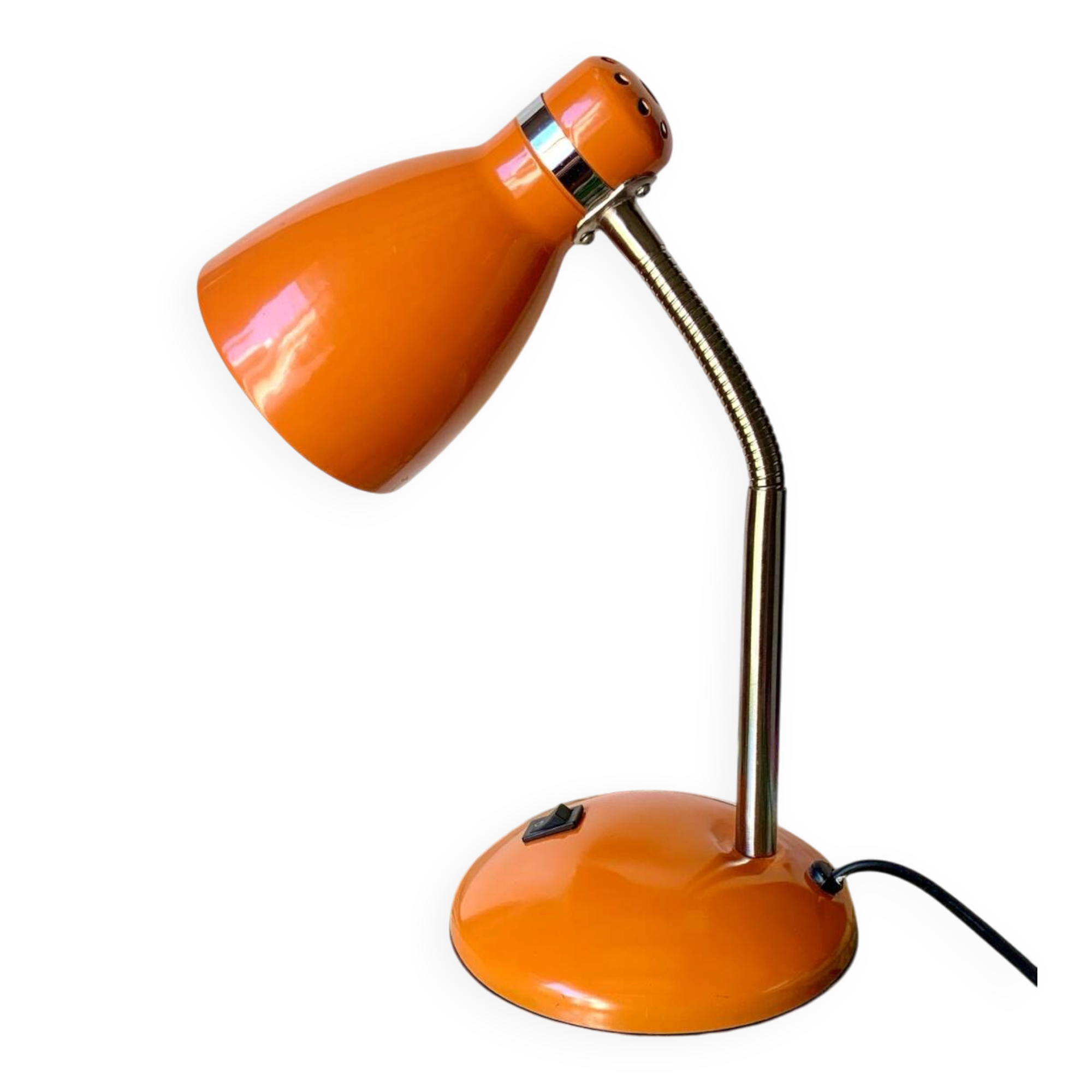 Vintage orange desk lamp