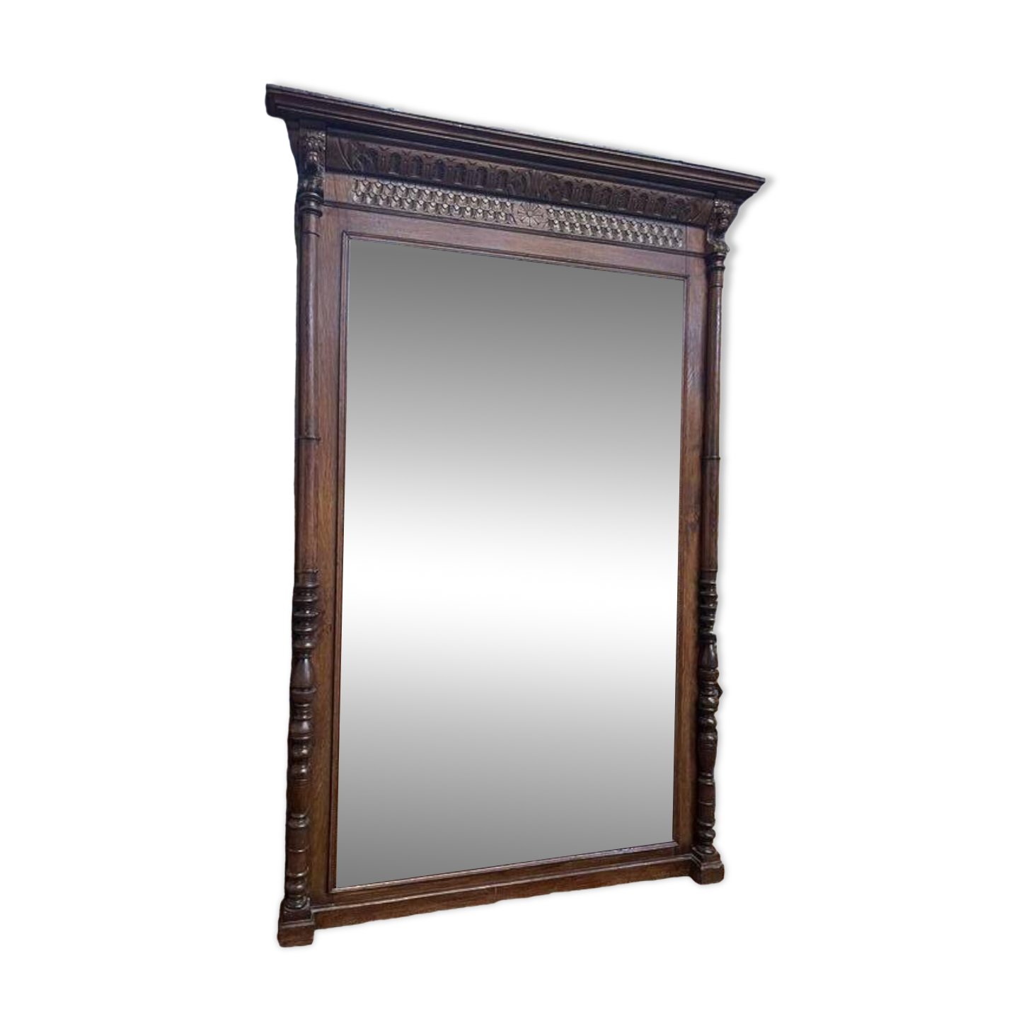 Renaissance style mirror - Haute époque in oak