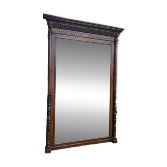 Renaissance style mirror - Haute époque in oak