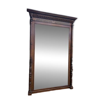 Miroir de style Renaissance - Haute époque en chêne
