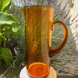Large blown glass carafe