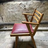 Pair of vintage modernist armchairs from the 50s