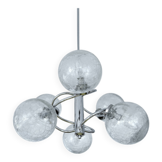 Suspension Vintage 70 Chrome Verre