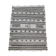 Traditional handmade white and black kilim carpet