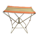 Camping seat beach fabric metal holiday vintage fishing