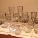 Set of 19 old jam jars