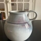 large blue ceramic pitcher