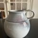 large blue ceramic pitcher