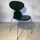 Set of 6 “Ant” chairs in dark green – Arne Jacobsen for Fritz Hansen
