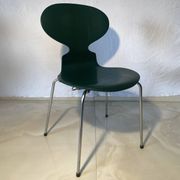Set of 6 “Ant” chairs in dark green – Arne Jacobsen for Fritz Hansen