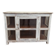 Small old white wooden display case
