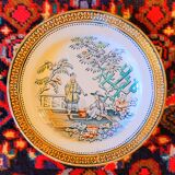 Assiette vintage décor Asie chine fin XIXe