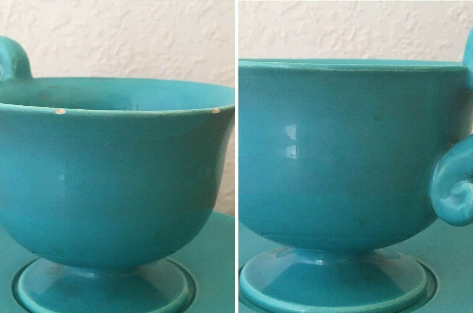 Lot of 5 cups and under ceramic cups 60-70 years