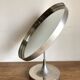 Space Age mirror, English 1960, adjustable, Durlston Design in nickel-plated steel.