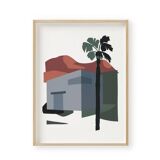 Palm tree - art print (30 x 40) signed ACKEOGH