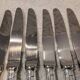 6 silver-plated dessert knives by Christofle Albi, 19.8cm