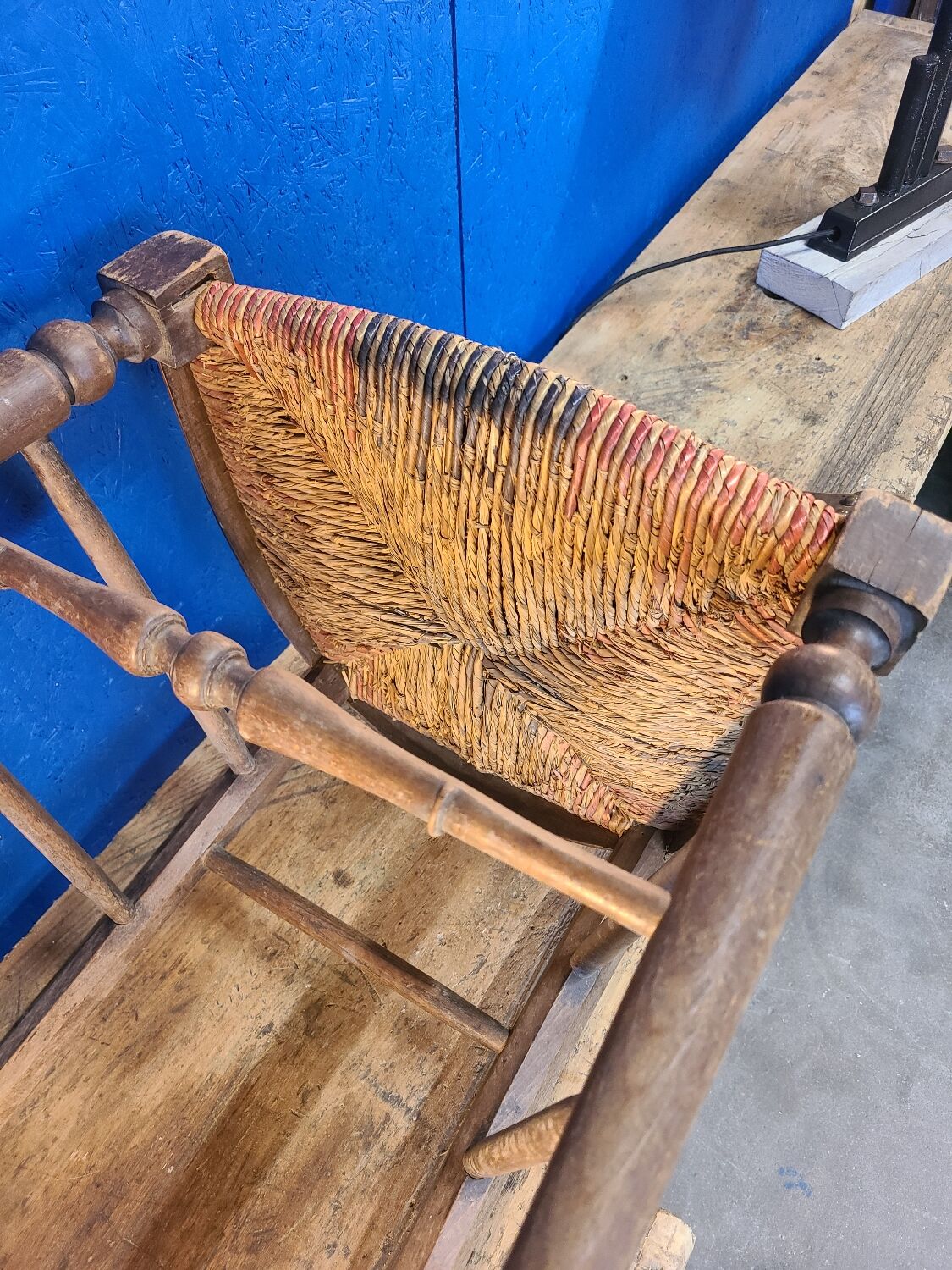 Antique mulched chair