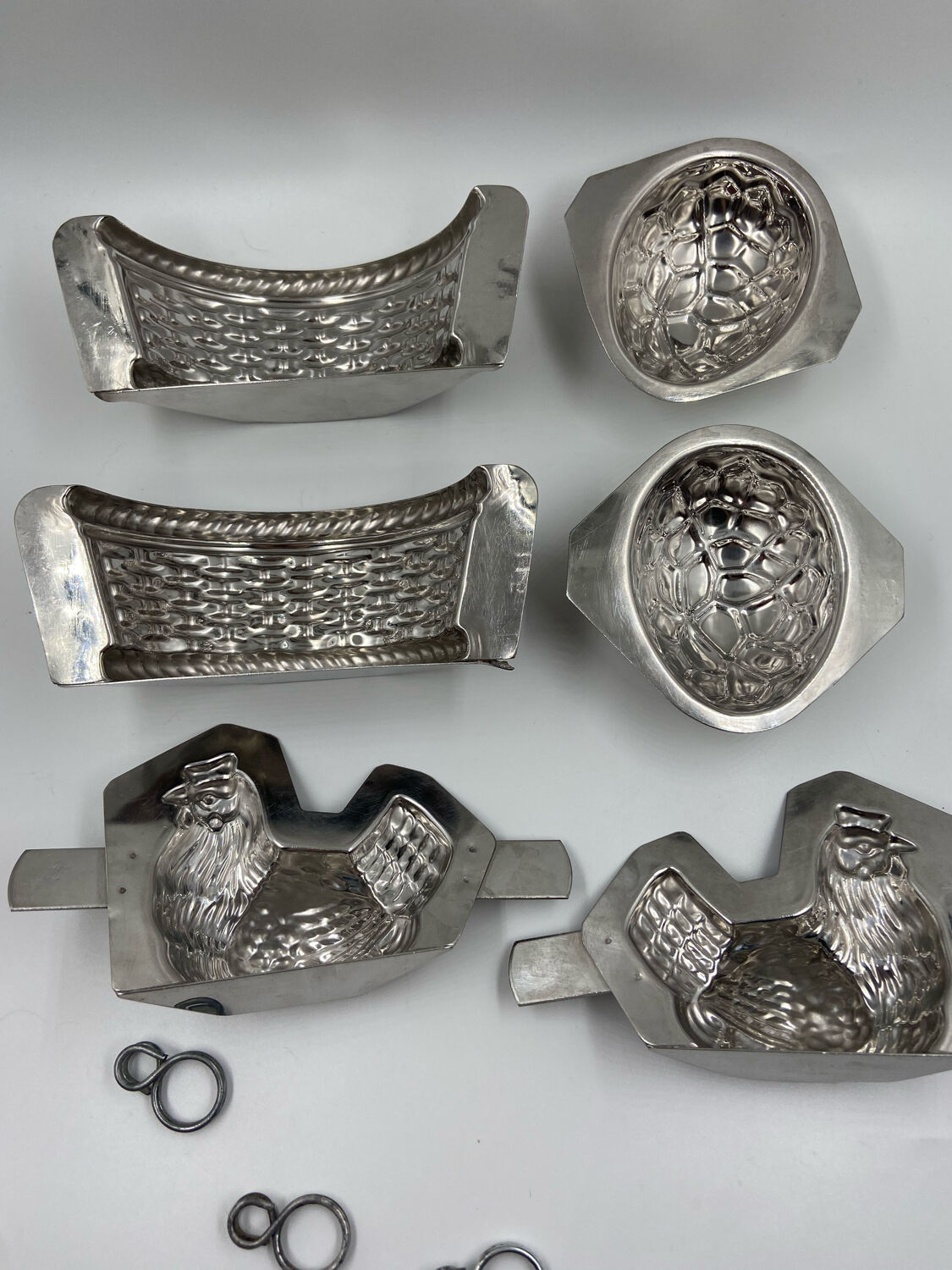 Set of three easter chocolate molds