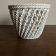 Italian woven ceramic cachepot, 1960s