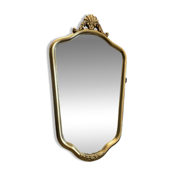 Ancien miroir en bois doré style Louis XV