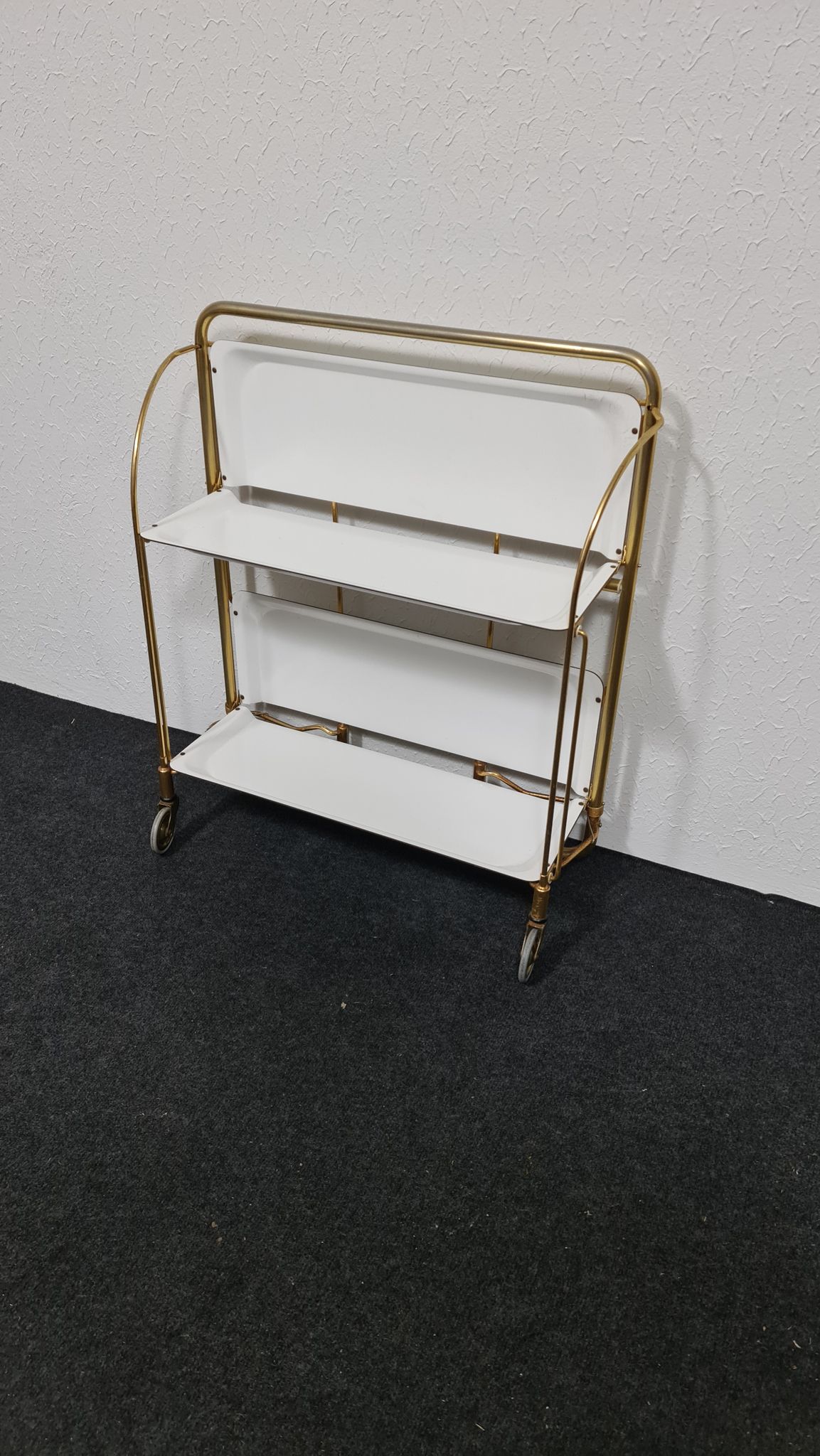 Chariot Dinett vintage en blanc