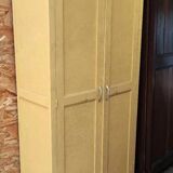 two-door wooden workshop cabinet