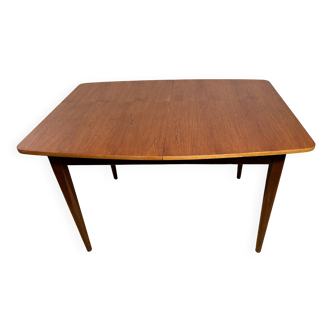 Table à manger extensible en teck rétro vintage du milieu du siècle par Elliots of Newbury 1960