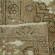 Handmade oriental unique 1980s 280 cm x 385 cm beige wool carpet