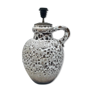 Lampe blanche en céramique - lava