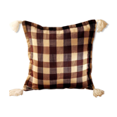 Tiles on the cover vintage berber cushion