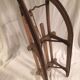 Luge vintage en bois une personne